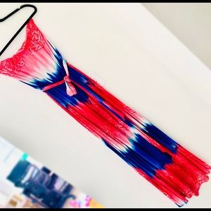 Boutique red, white, and blue maxi. MEDIUM